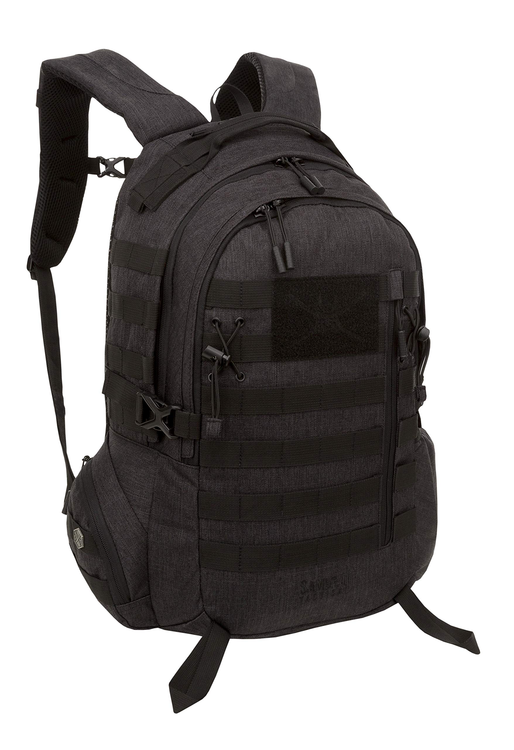 Amazon.com : Samurai Tactical Hanzo Day Pack, Black Heathered